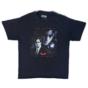 The Batman DC Bruce Wayne Robert Patterson Black TShirt - M